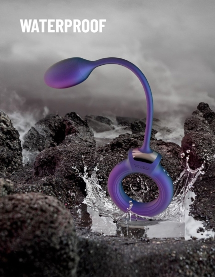 Виброкольцо с анальным шариком Eclipse