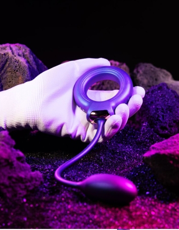 Виброкольцо с анальным шариком Eclipse