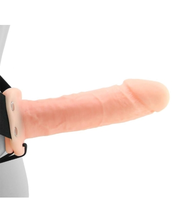 Страпон полый DR. Skin 7" Hollow Strap-On