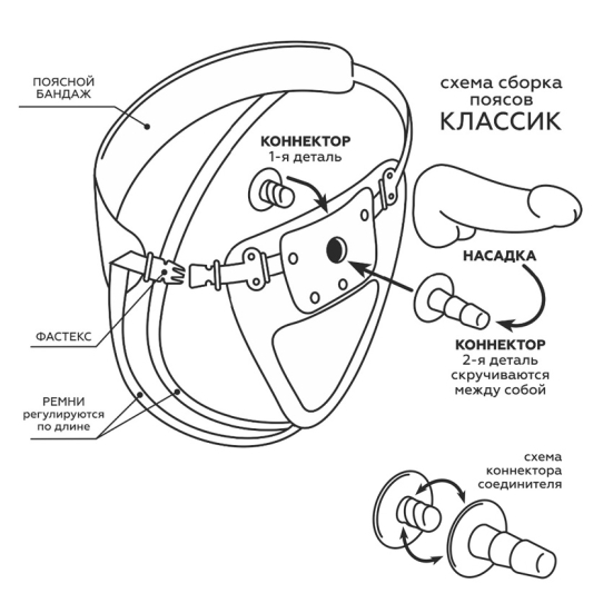 Фаллос-насадка Unicock 8"
